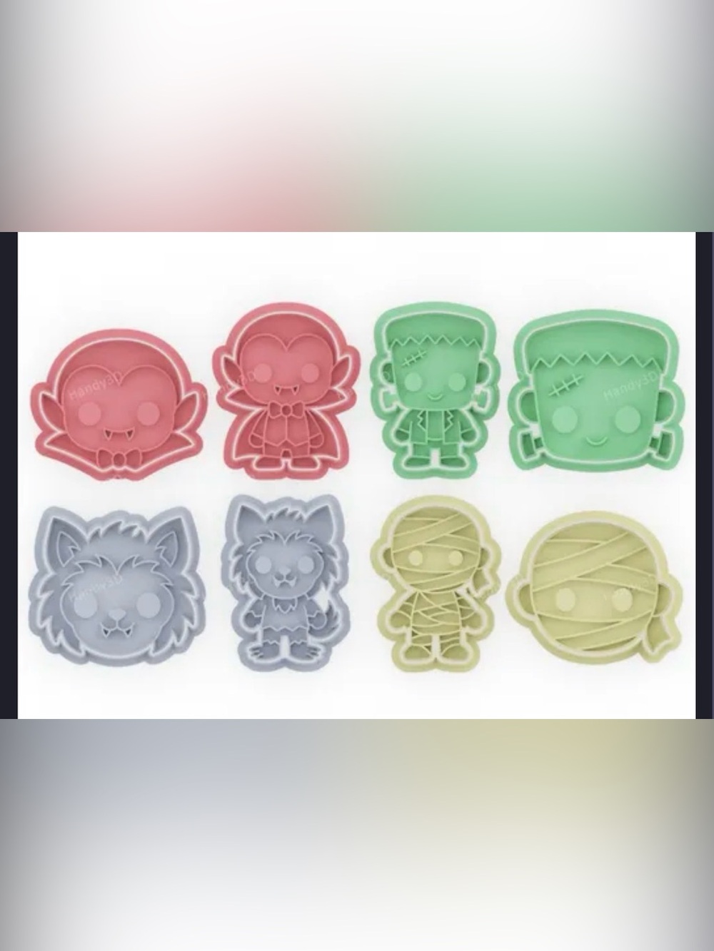 HALLOWEEN CLASSIC MONSTERS COOKIE CUTTER set